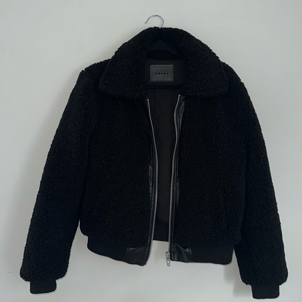 BlankNYC Shell Faux Fur Bomber Jacket